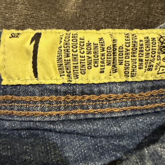 Indigo Rein Women's Skinny Jeans Denim Stretch Distressed Blue Med Wash Size 1 - Picture 13 of 16